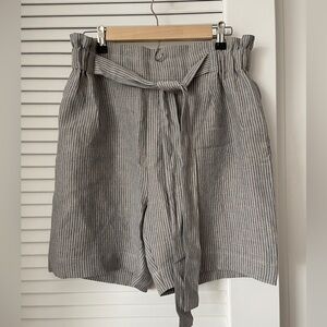 Linen Paperbag Shorts